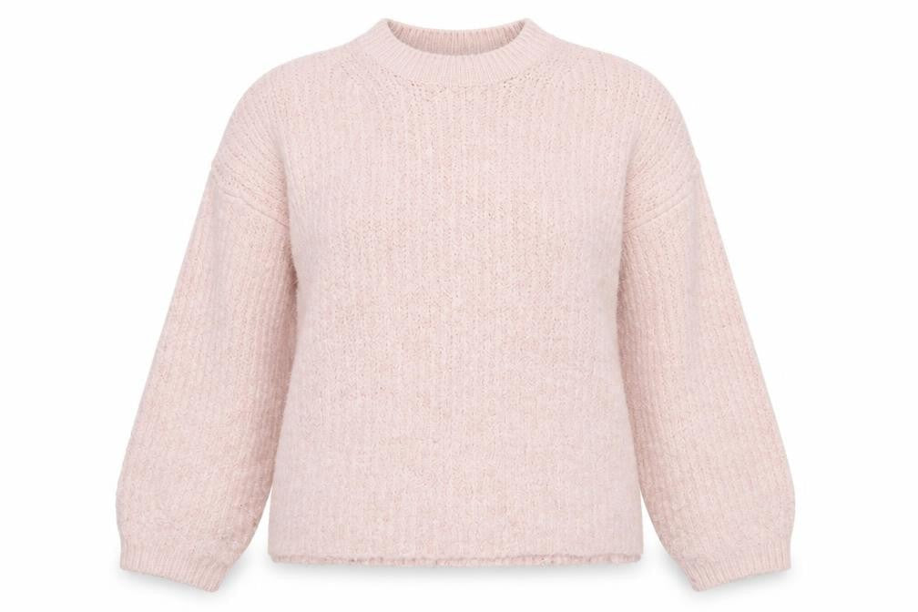 Marks & Spencer Womens Pink Round Neck Acrylic Pullover Jumper Size M