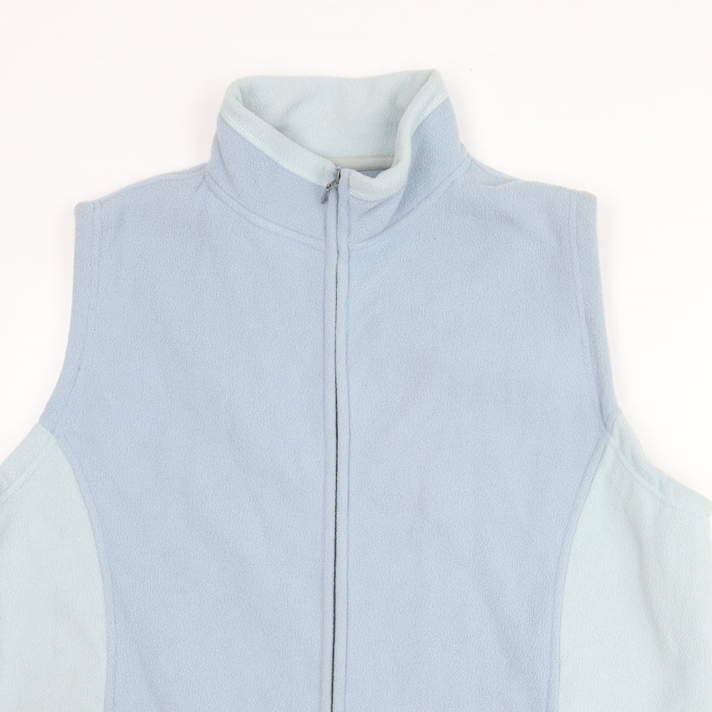 Bonmarché Womens Blue Gilet Jacket Size L Zip