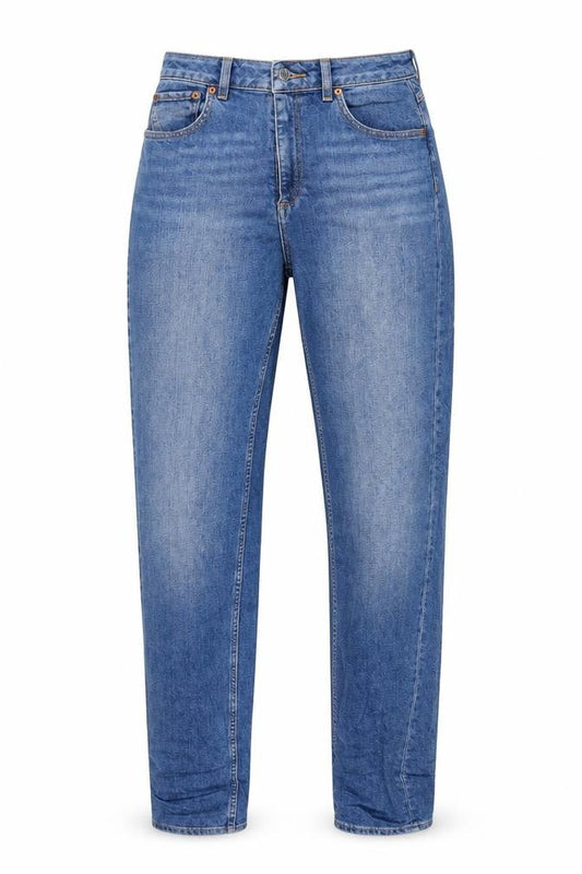 ASOS Womens Blue Cotton Tapered Jeans Size 26 in L36 in Regular Zip