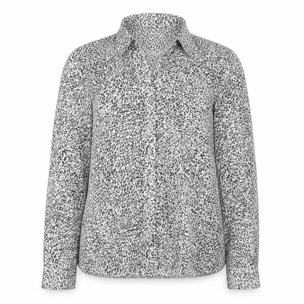 Epilogue Womens Gold Geometric Polyester Basic Button-Up Size 16 Collared