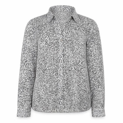 Epilogue Womens Gold Geometric Polyester Basic Button-Up Size 16 Collared