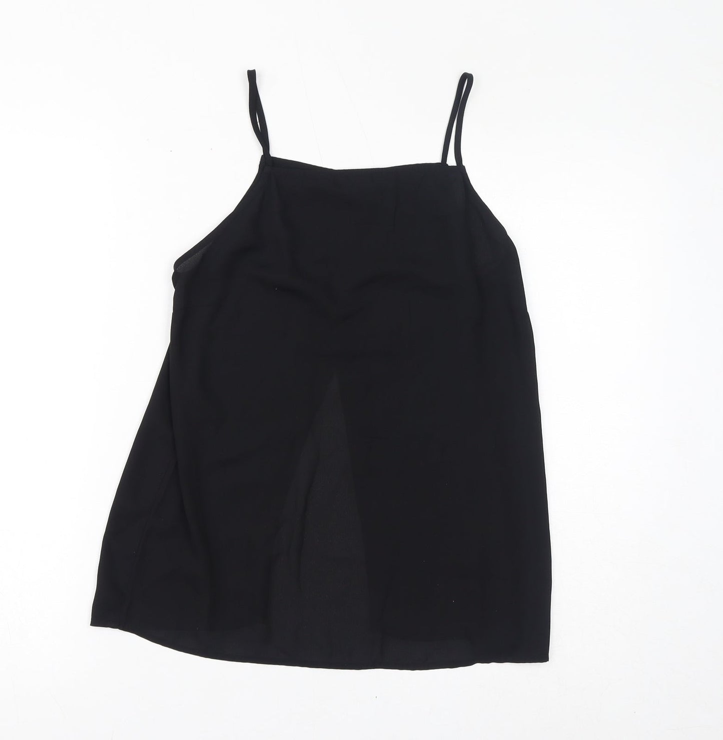 Monki Womens Black Polyester Camisole Tank Size S Square Neck