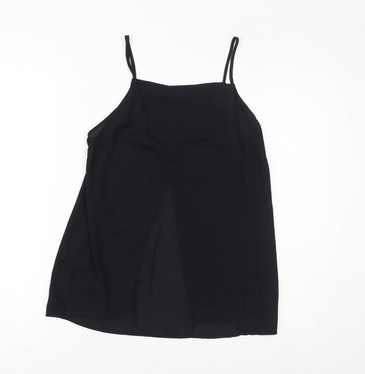 Monki Womens Black Polyester Camisole Tank Size S Square Neck