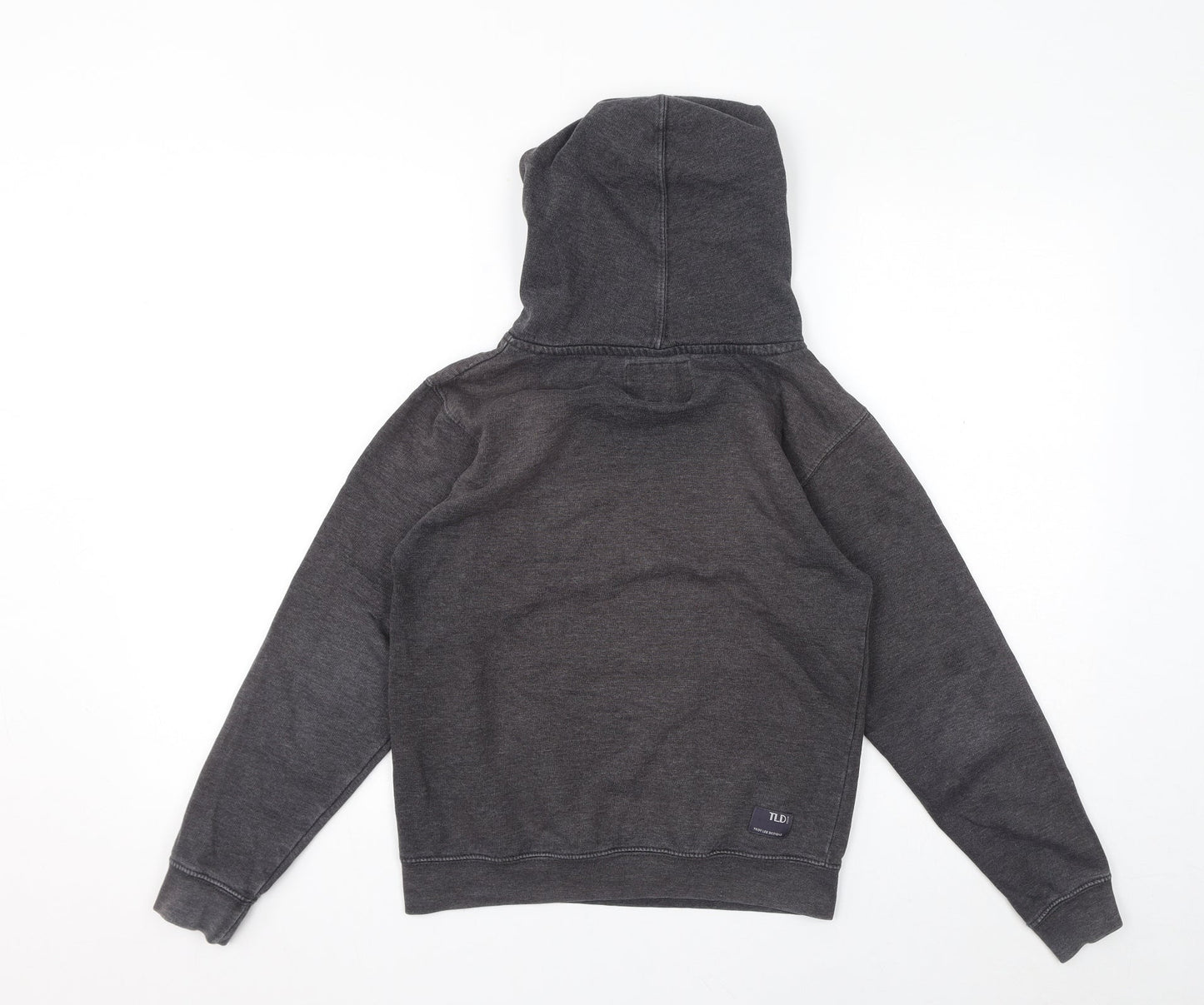 Troy Lee Designs Boys Grey Polyester Pullover Hoodie Size M Pullover - Logo
