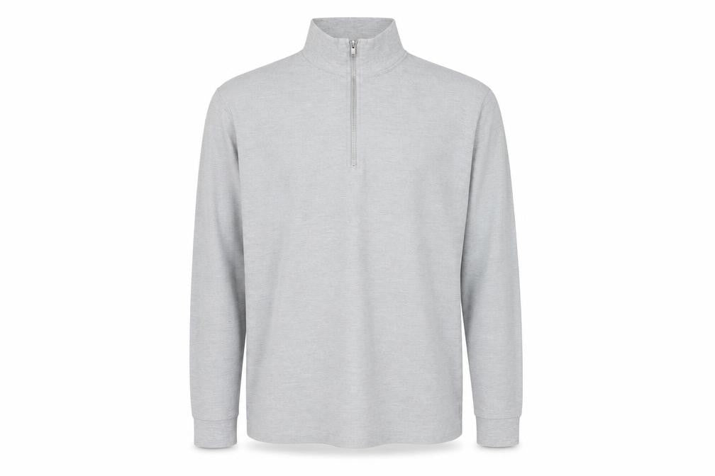 Topman Mens Grey Cotton Henley Sweatshirt Size S