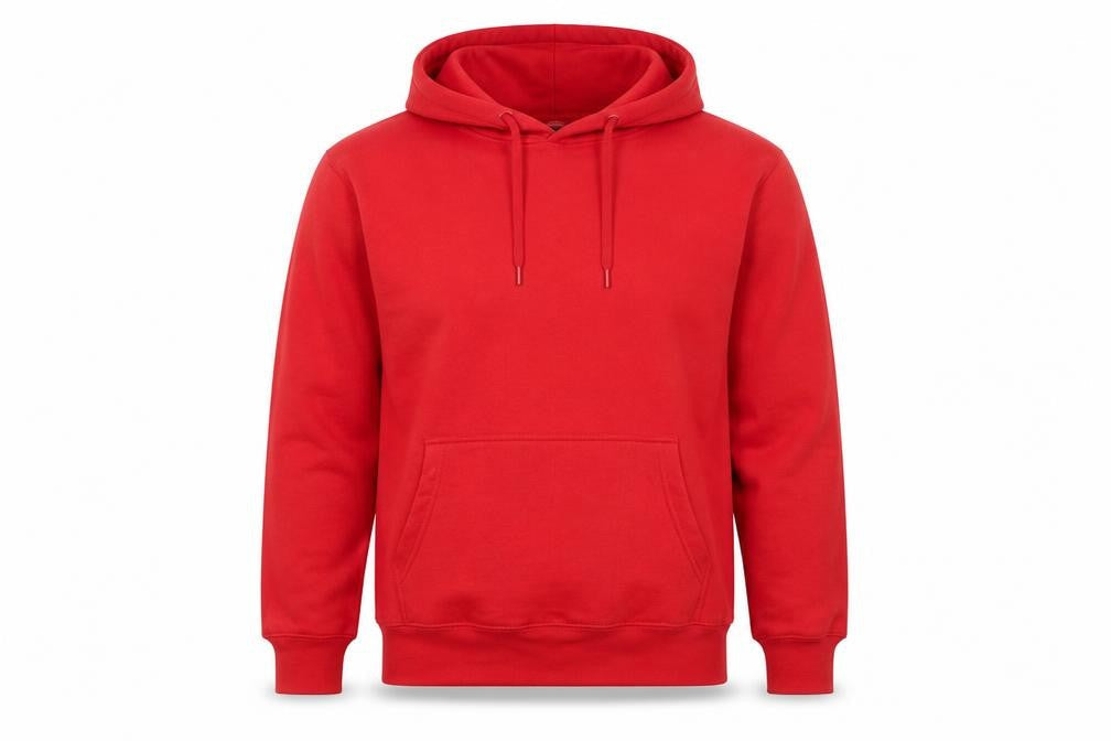 sss Mens Red Cotton Pullover Hoodie Size S