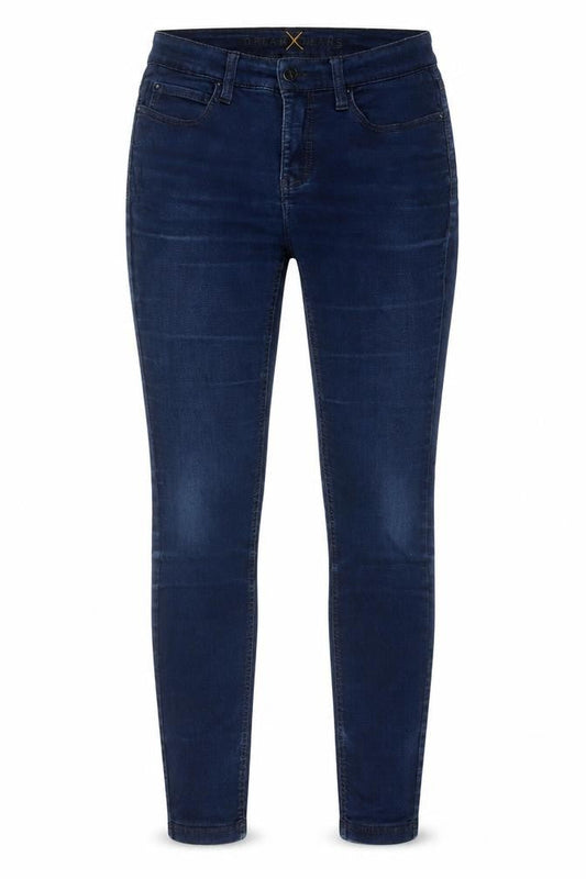 Mac Jeans Womens Blue Cotton Skinny Jeans Size 6 L30 in Regular Zip - Pockets