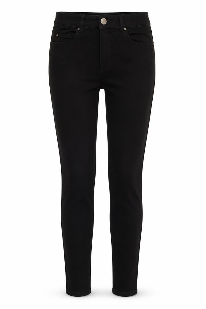 H&M Womens Black Cotton Skinny Jeans Size 6 L28 in Regular Zip - Pockets