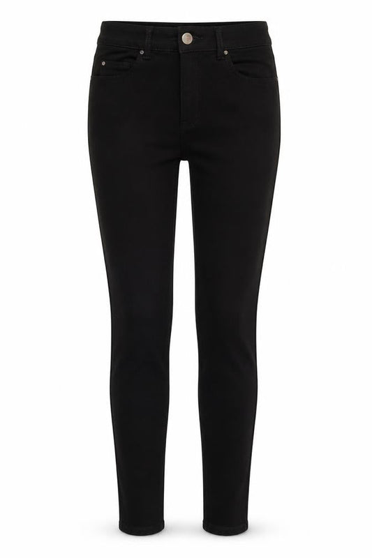 H&M Womens Black Cotton Skinny Jeans Size 6 L28 in Regular Zip - Pockets