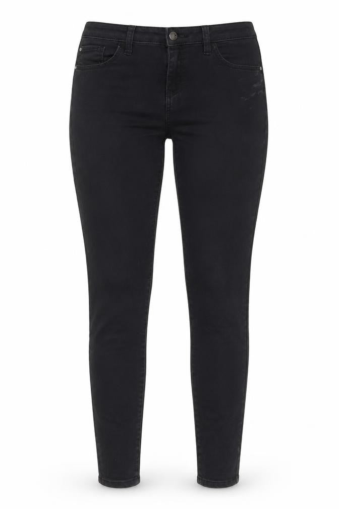 Denim & Co. Womens Black Cotton Skinny Jeans Size 10 L30 in Regular Zip - Pockets