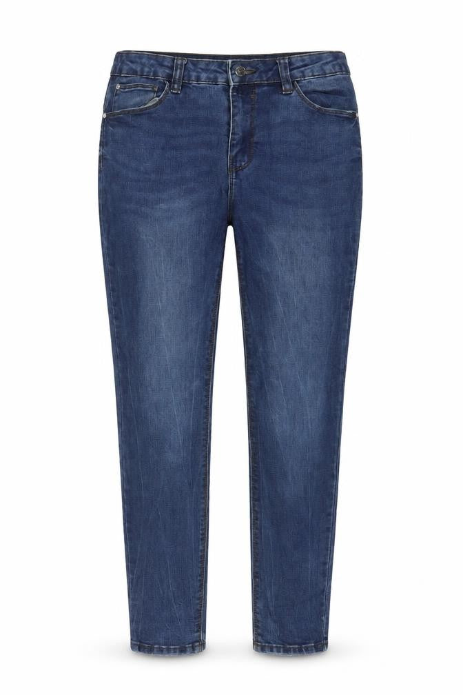 Denim & Co. Womens Blue Cotton Skinny Jeans Size 14 L28 in Regular Zip - Pockets