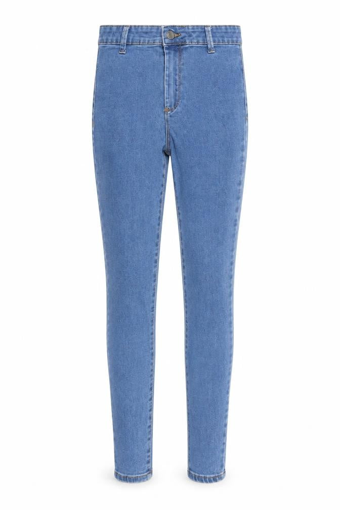 Denim & Co. Womens Blue Cotton Skinny Jeans Size 6 L26 in Regular Zip - Pockets