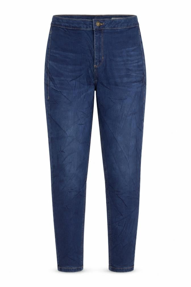 Marks & Spencer Womens Blue Cotton Skinny Jeans Size 12 L29 in Regular Zip - Pockets