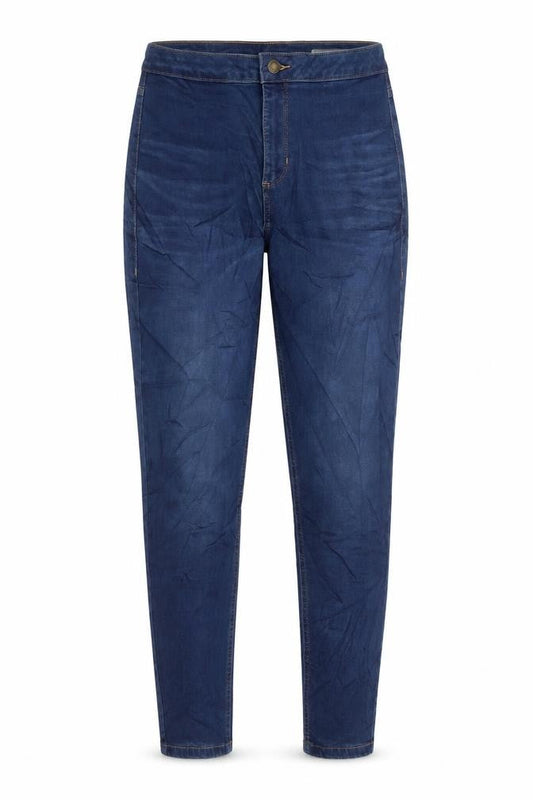 Marks & Spencer Womens Blue Cotton Skinny Jeans Size 12 L29 in Regular Zip - Pockets