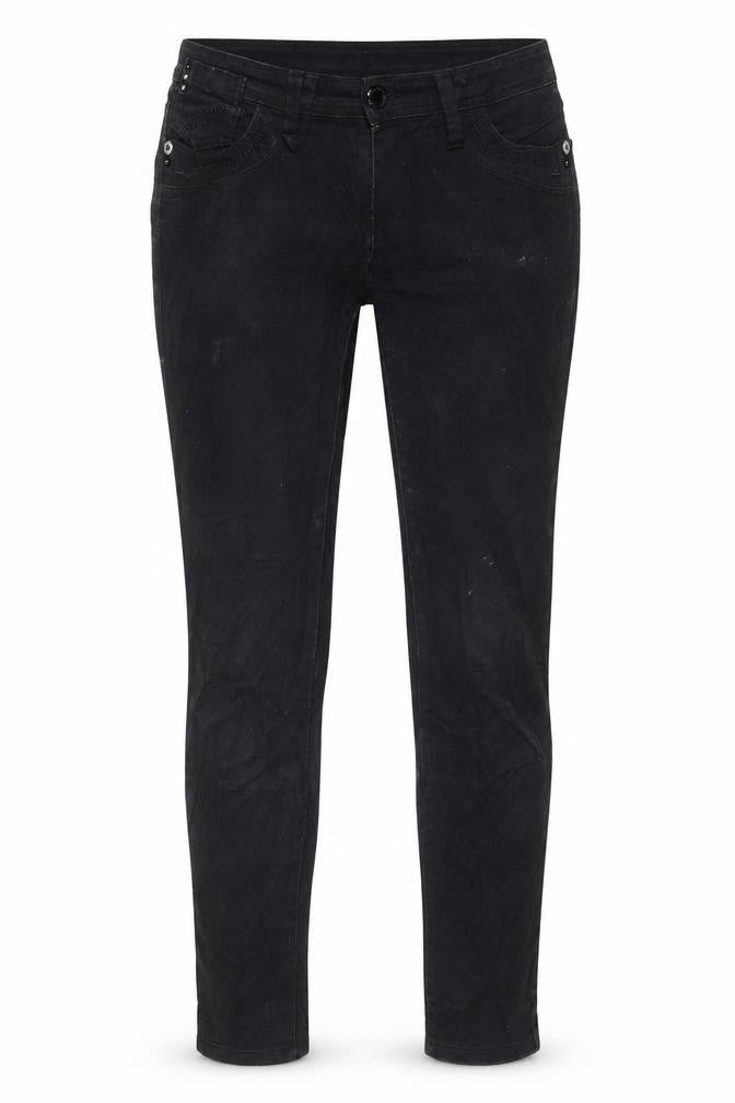 Next Womens Black Cotton Skinny Jeans Size 10 L30 in Regular Zip - Pockets