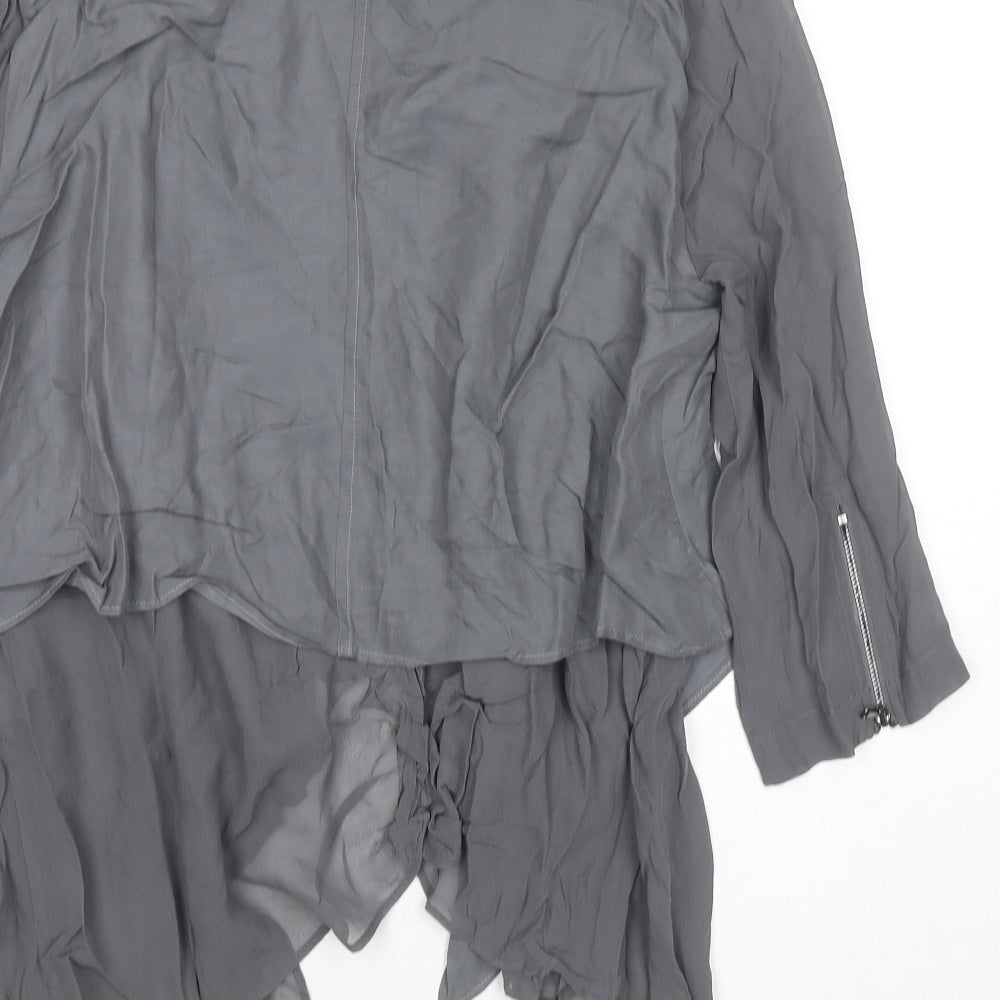 Mint Velvet Womens Grey Jacket Blazer Size 14