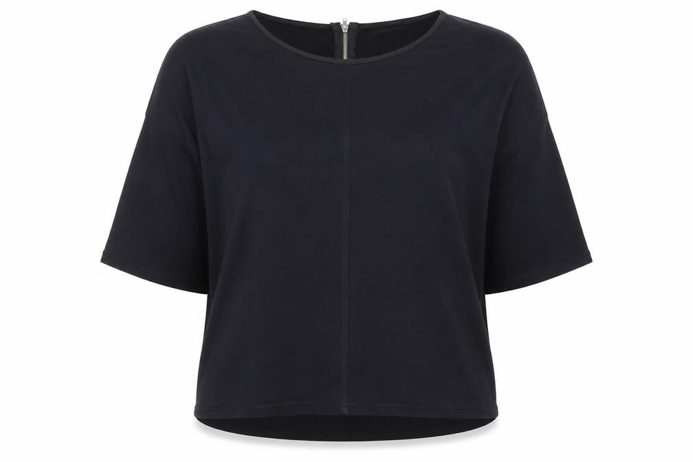 89th & Madison Womens Blue Polyester Basic Blouse Size XL Round Neck