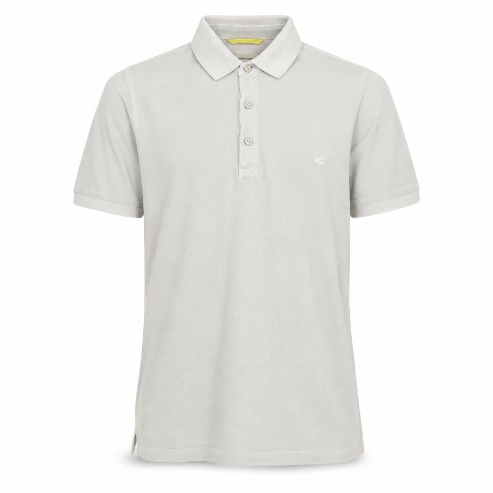 Camel Mens Grey Cotton Polo Size S Collared Pullover