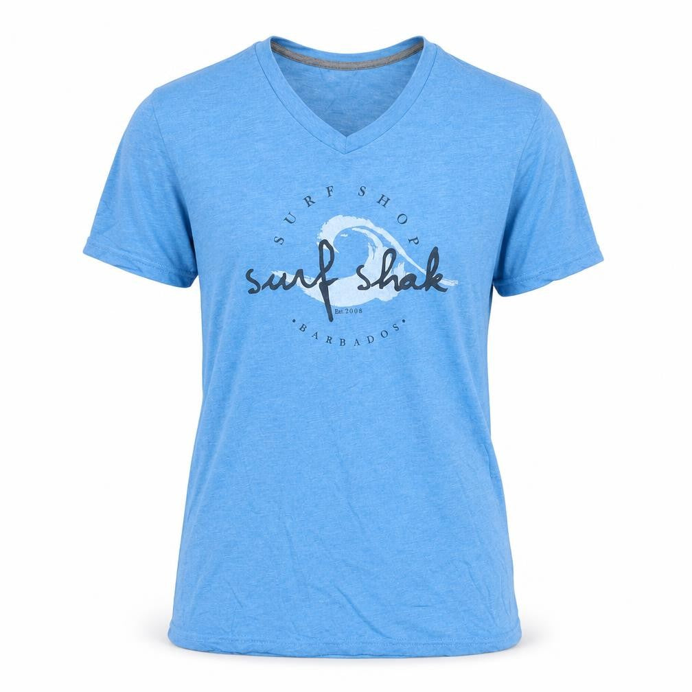 Foxin Womens Blue Cotton Basic T-Shirt Size S V-Neck - Surf Shak