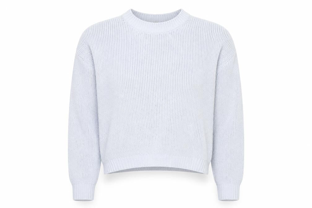 Divided by H&M Womens Blue Round Neck Polyester Pullover Jumper Size M