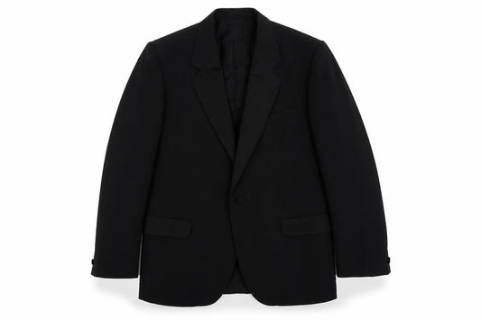 Varteks Mens Black Polyester Tuxedo Suit Jacket Size 40 Regular
