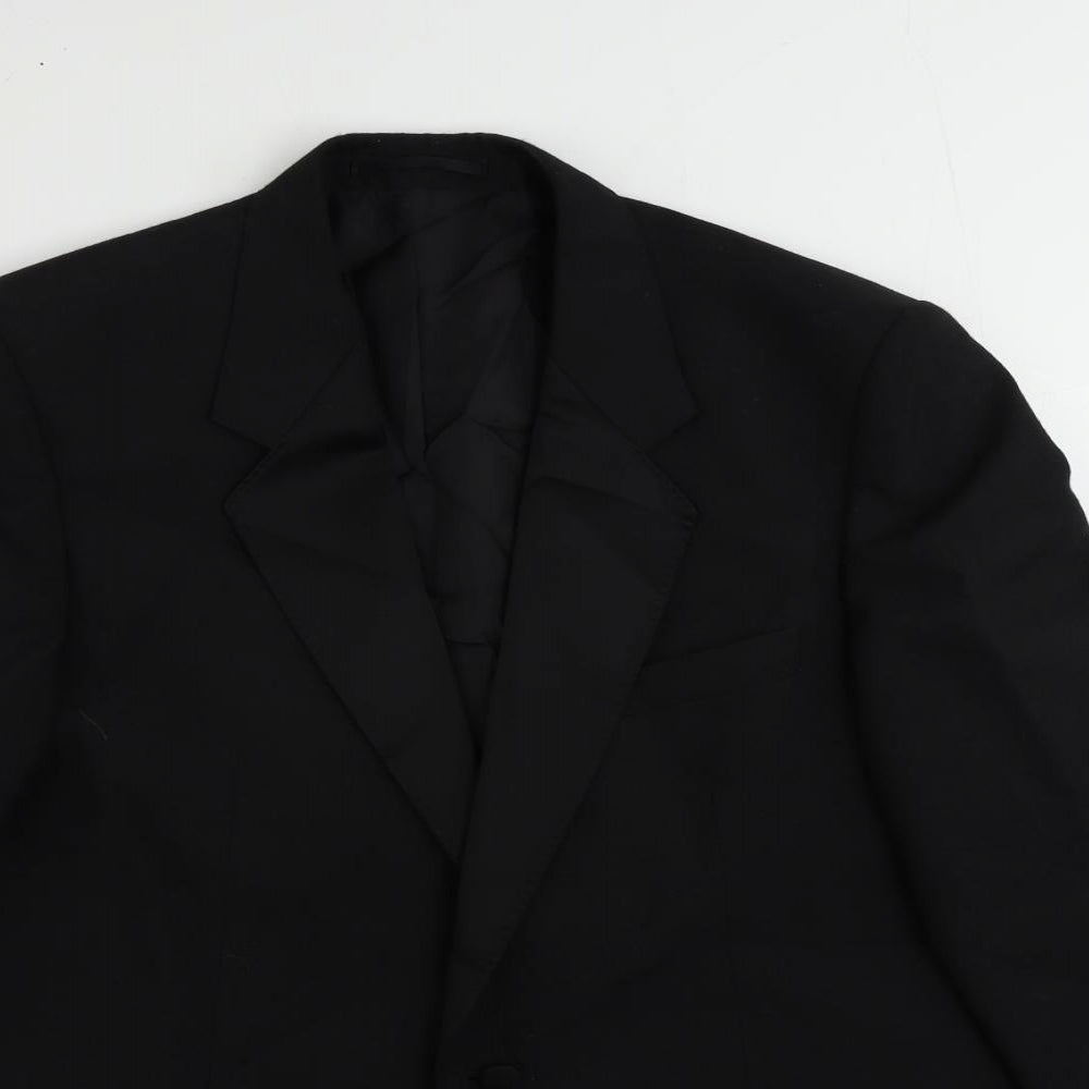 Varteks Mens Black Polyester Tuxedo Suit Jacket Size 40 Regular