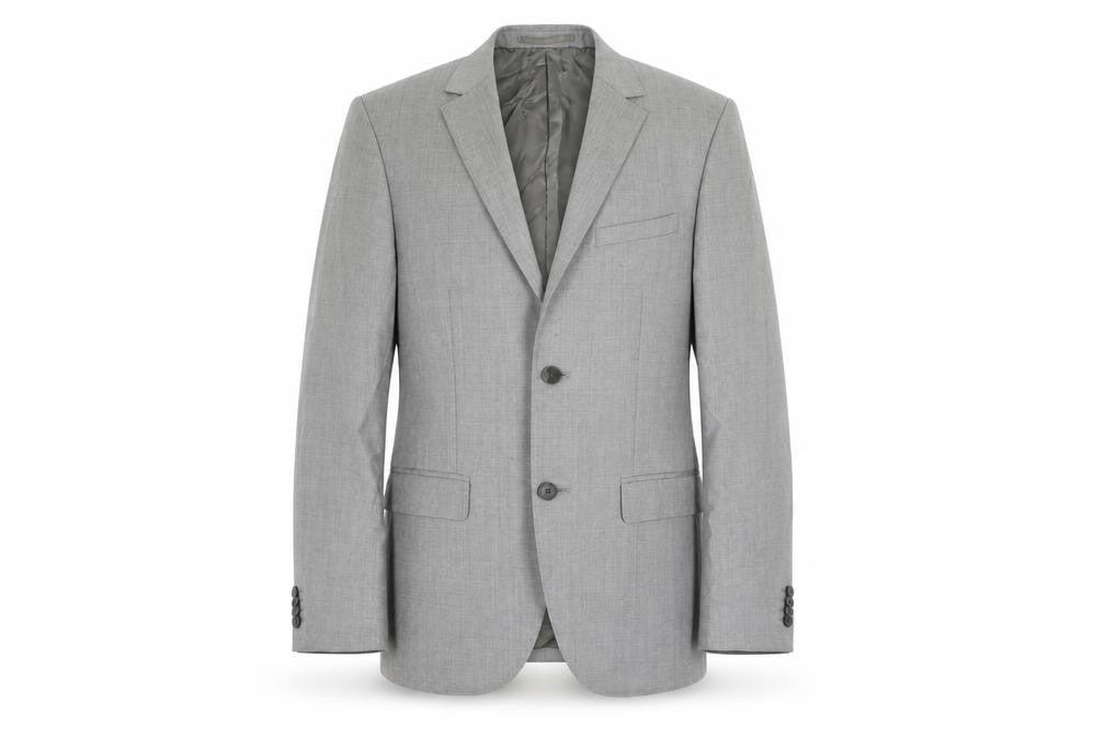 H&M Mens Grey Wool Jacket Suit Jacket Size 38 Regular