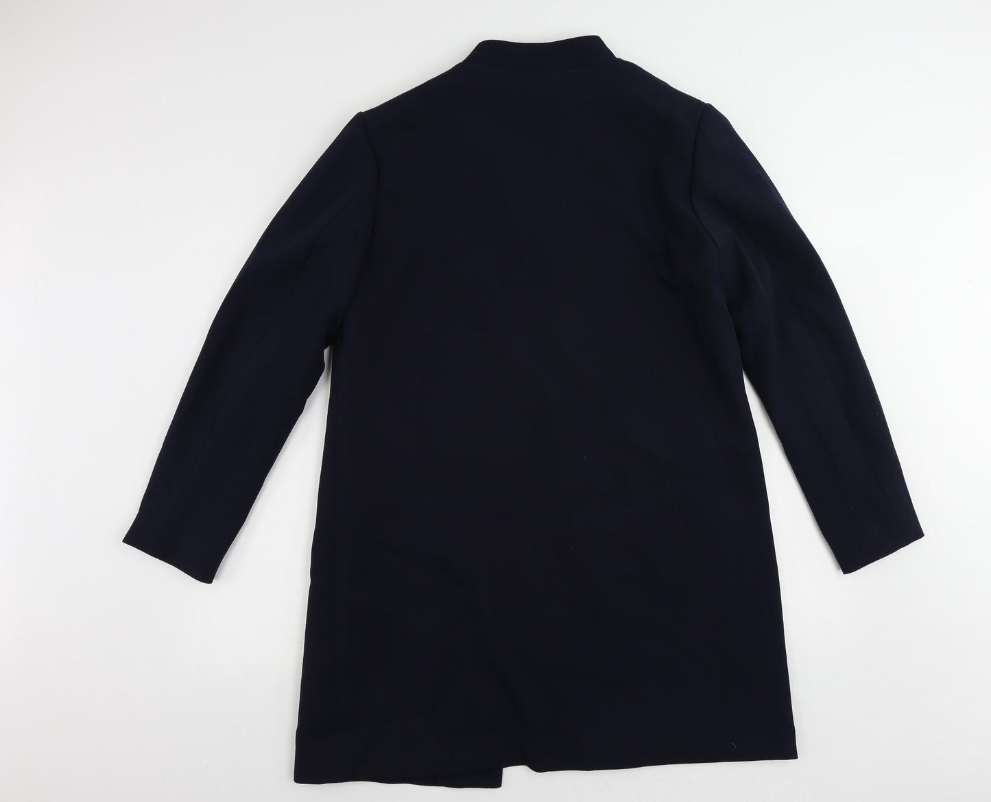 H&M Womens Blue Overcoat Coat Size 14 - Open