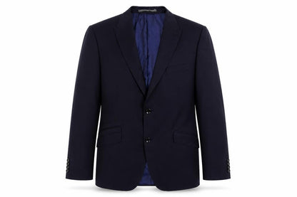 Front view of Autograph men’s blue wool jacket suit jacket, size 40, regular