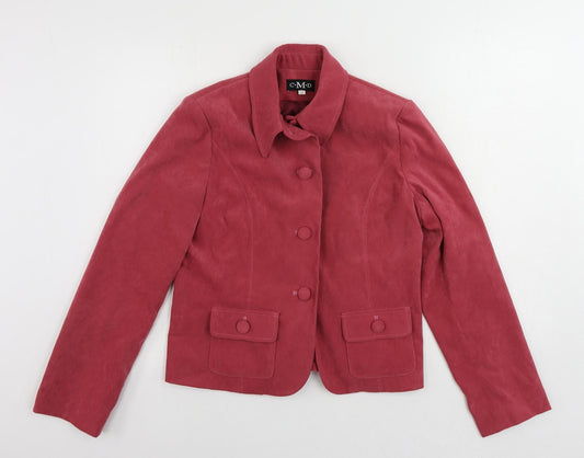 CMD Womens Pink Jacket Size 12 Button