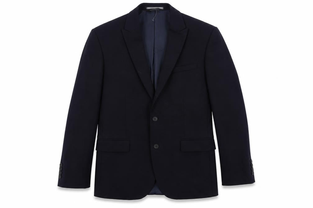 Marks & Spencer Mens Blue Wool Jacket Suit Jacket Size 42 Regular