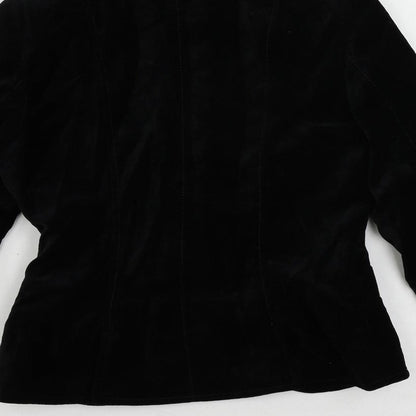 Zara Womens Black Jacket Blazer Size S Button