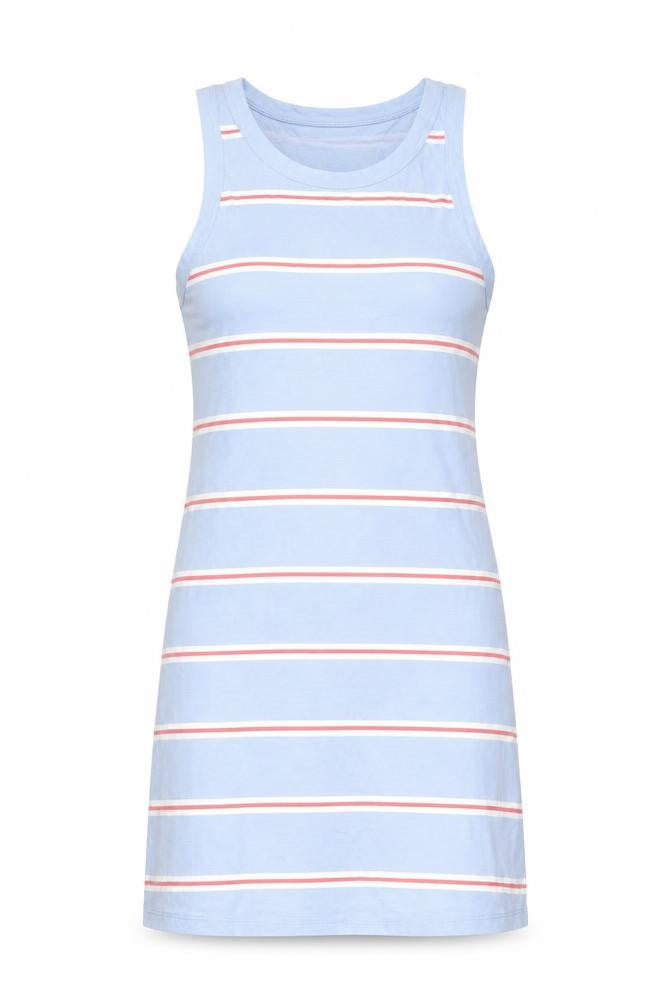 Marks & Spencer Womens Blue Striped Cotton Bodycon Size M Round Neck Pullover