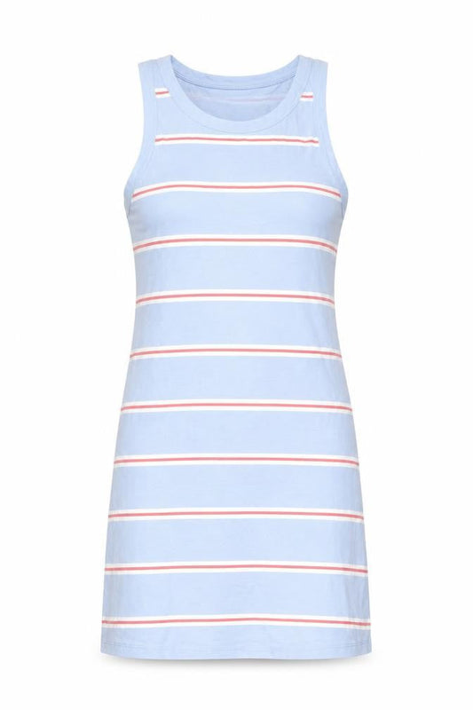 Marks & Spencer Womens Blue Striped Cotton Bodycon Size M Round Neck Pullover