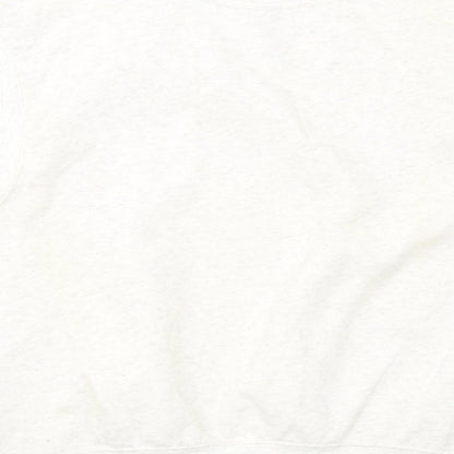 H&M Womens Ivory Cotton Pullover Sweatshirt Size S Pullover
