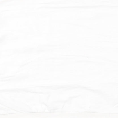 Brand and care label for Lee Cooper women’s white cotton pullover sweatshirt, size S, pullover