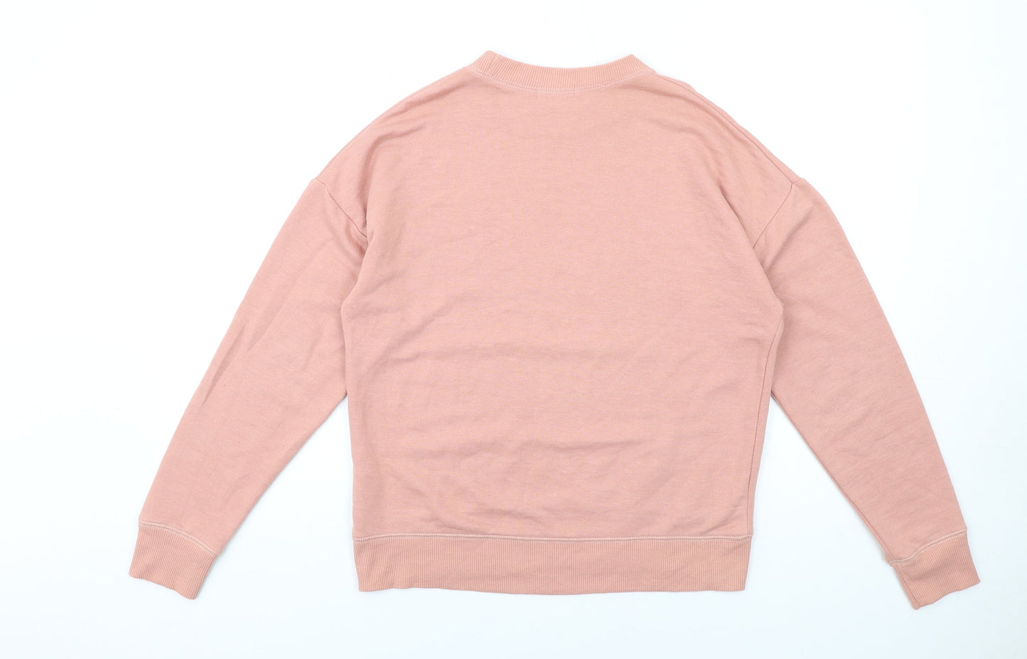 Pull&Bear Womens Pink Polyester Pullover Sweatshirt Size XS Pullover
