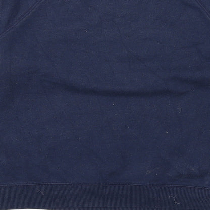 Gilly Hicks Womens Blue Cotton Pullover Sweatshirt Size S Pullover