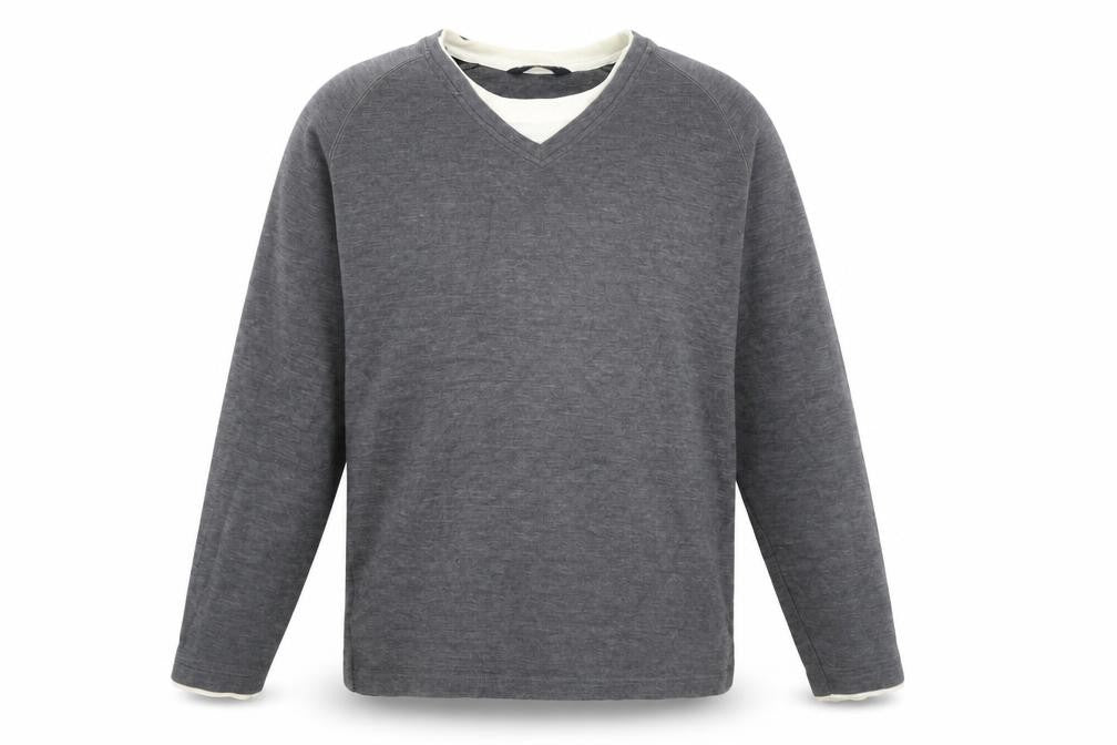 Blue Harbour Mens Grey Round Neck Cotton Pullover Jumper Size M Long Sleeve