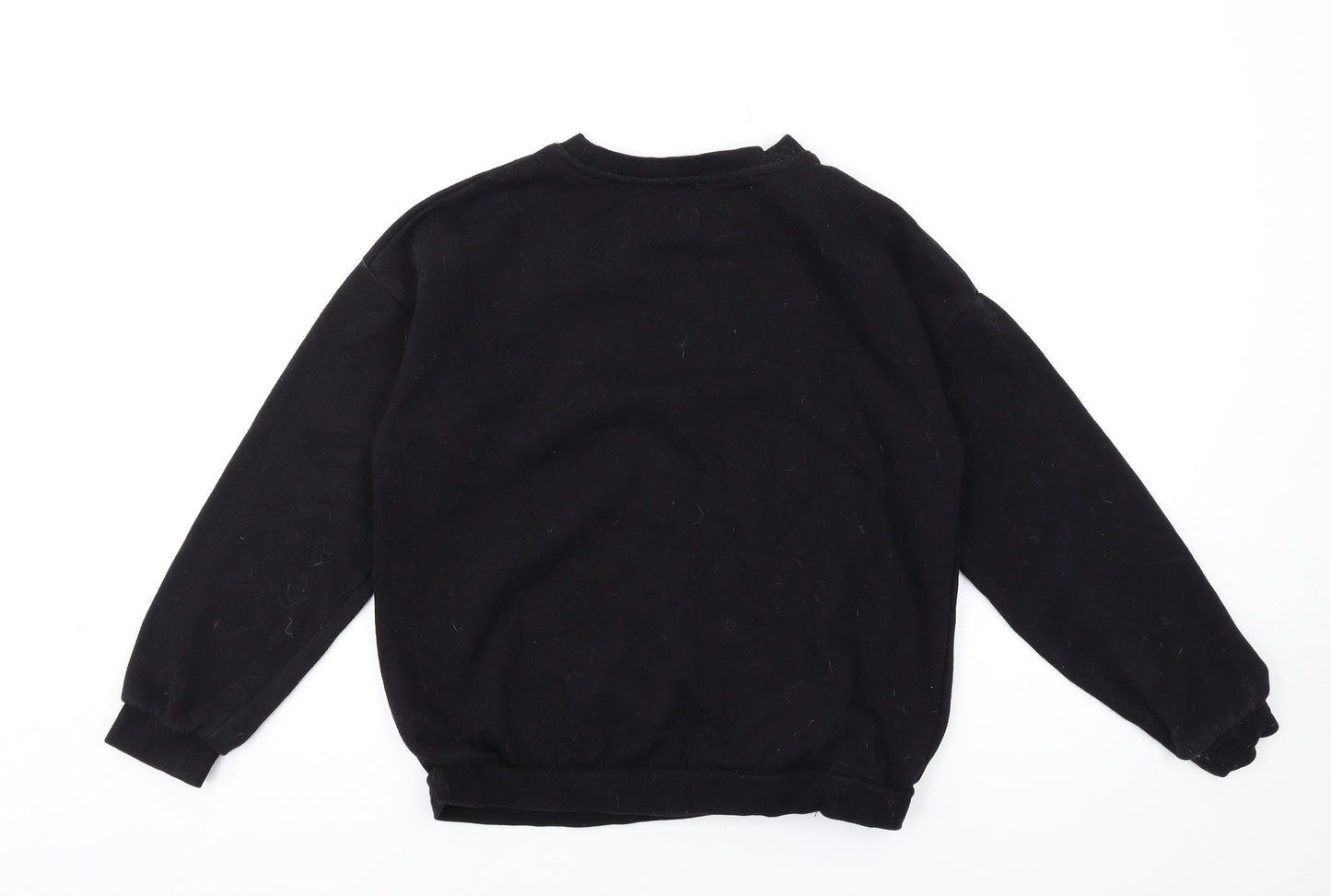 H&M Boys Black Cotton Pullover Sweatshirt Size 10-11 Years Pullover - NYC