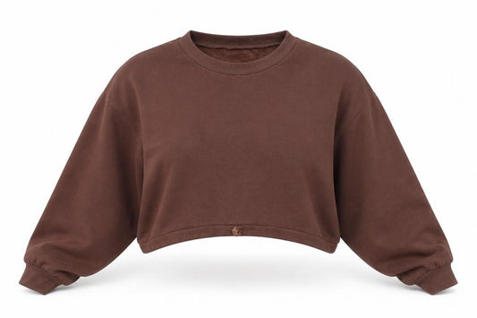 Zara Womens Brown Cotton Pullover Sweatshirt Size M Pullover