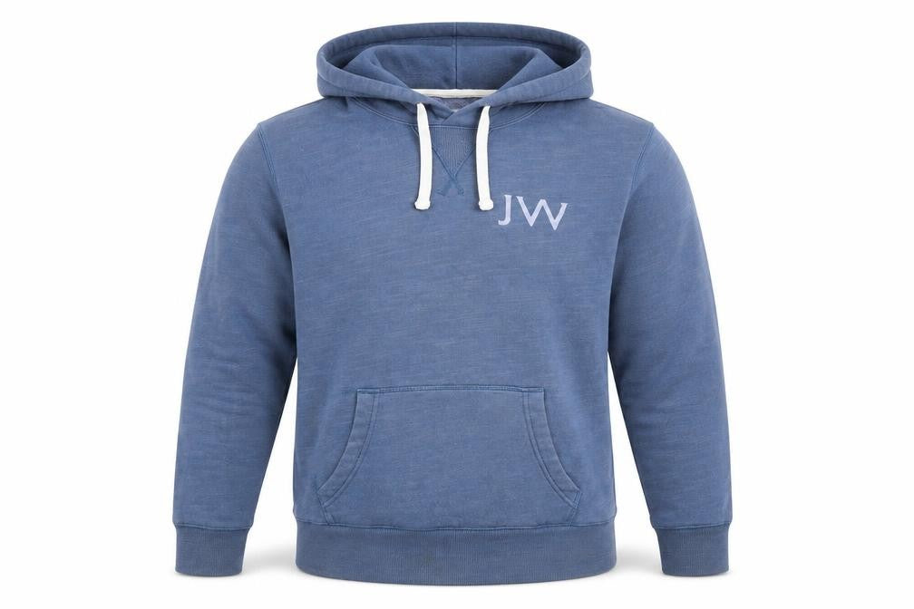 Jack Wills Mens Blue Cotton Pullover Hoodie Size XS