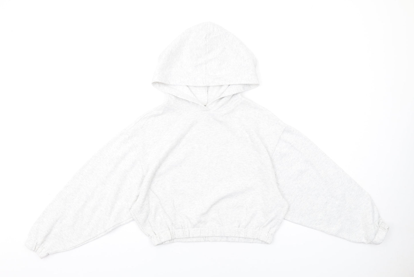 ASOS Womens Grey Cotton Pullover Hoodie Size 4 Pullover