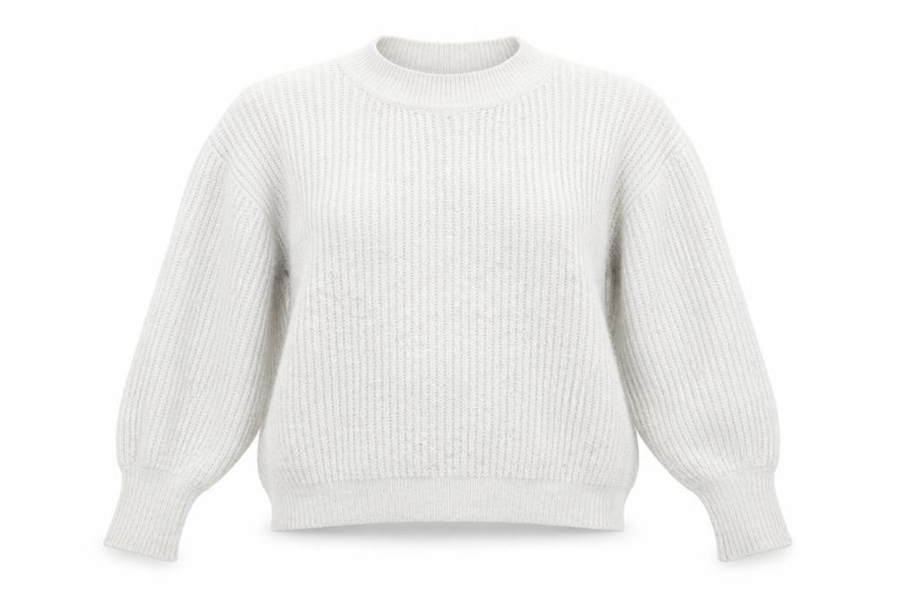 ASOS Womens Grey Crew Neck Acrylic Pullover Jumper Size 8