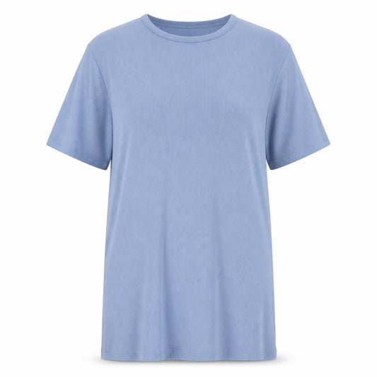 Nasty Gal Womens Blue Polyester T-Shirt Dress Size 16 Round Neck Pullover
