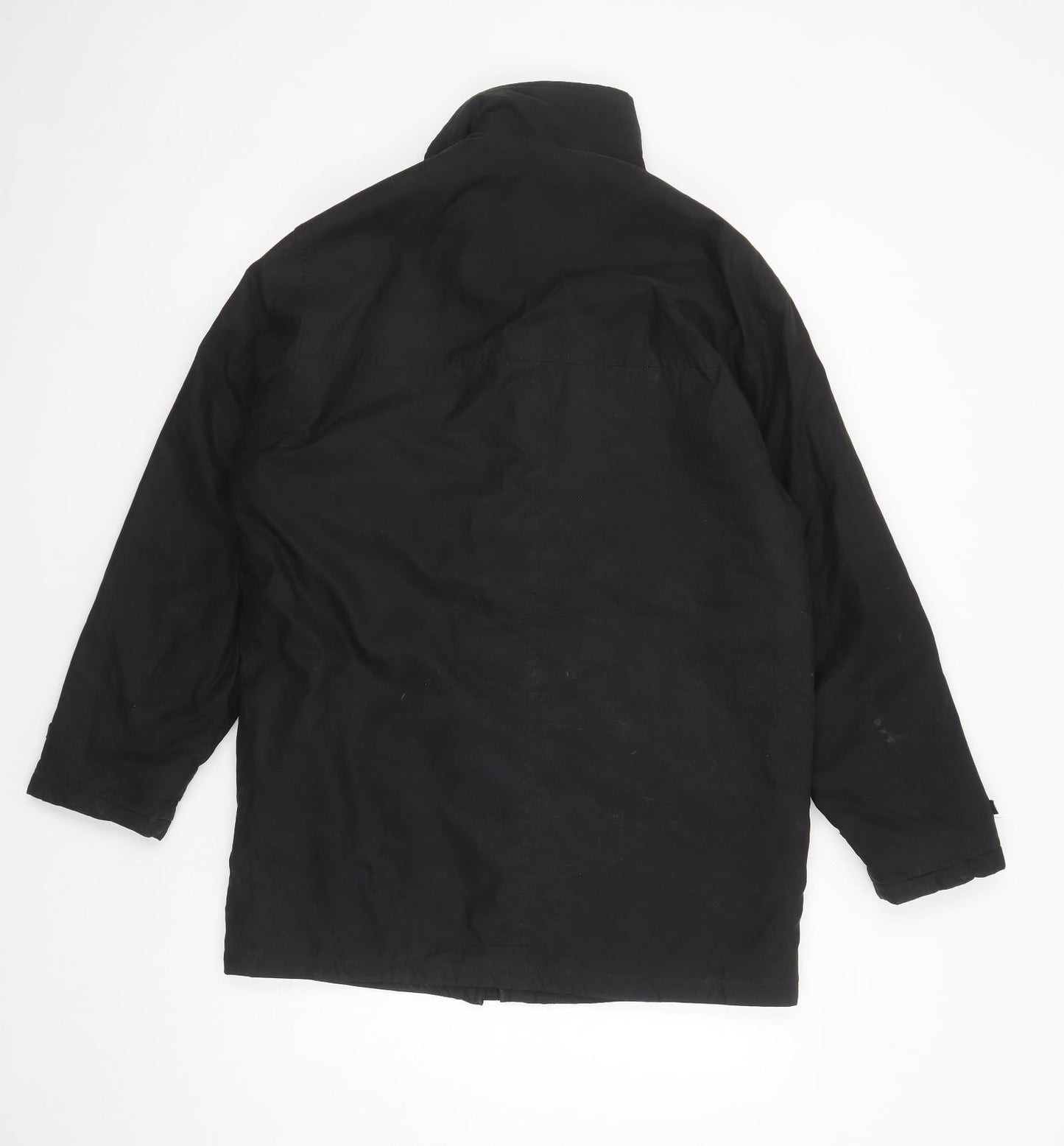C&A Mens Black Jacket Size S Zip - Pockets