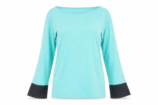 John Smedley Womens Blue Round Neck 100% Cotton Pullover Jumper Size S