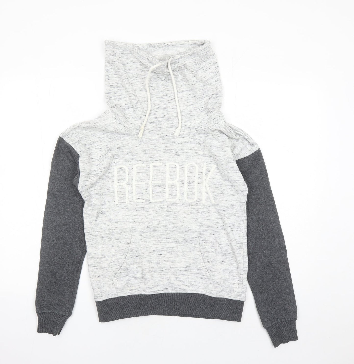 Reebok Mens Grey Cotton Pullover Sweatshirt Size XS