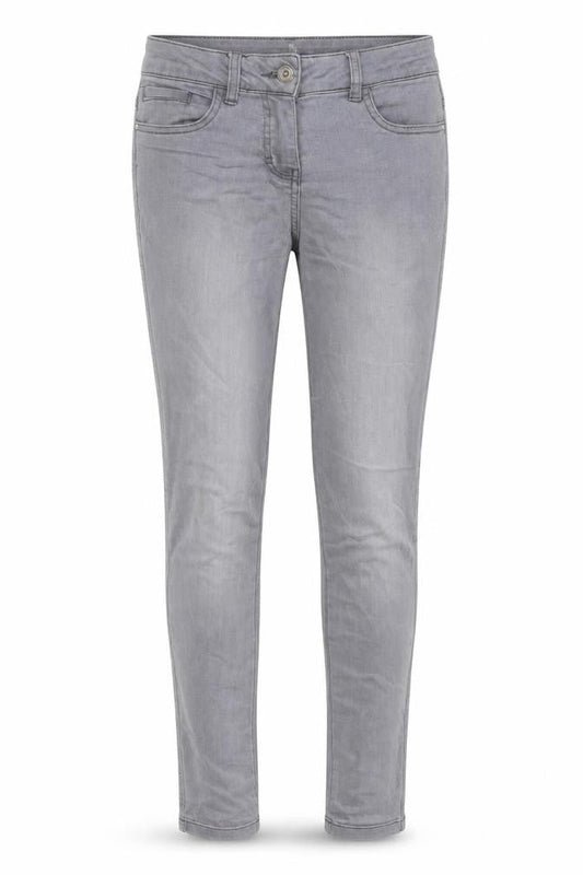 TU Womens Grey Cotton Skinny Jeans Size 10 L29 in Regular Button