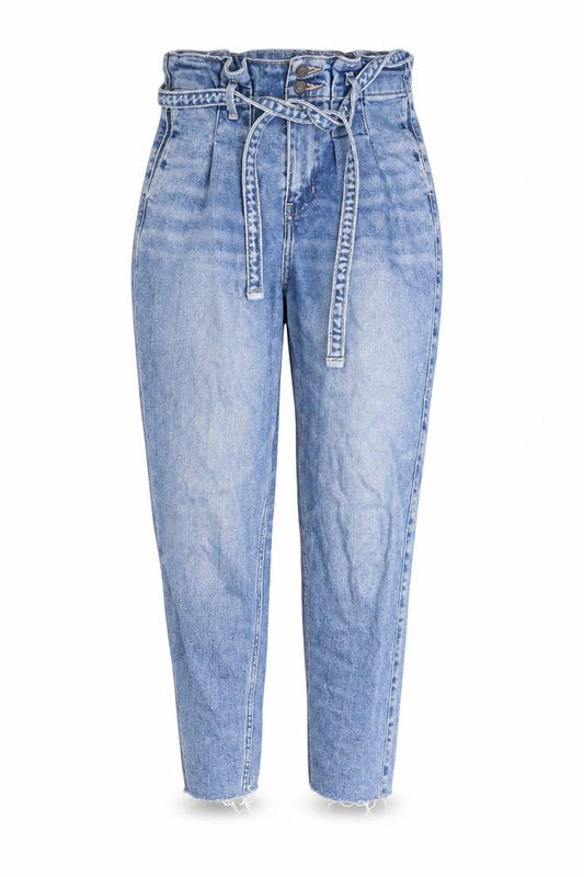 Hollister Womens Blue Cotton Mom Jeans Size 24 in L27 in Regular Button